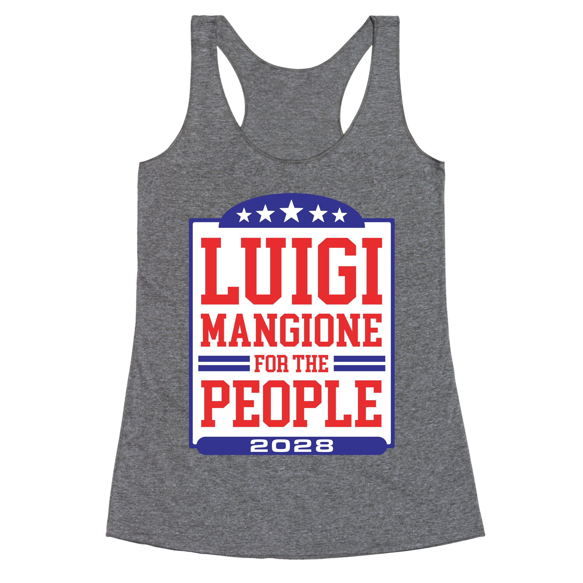Luigi Mangione For The People 2028 Racerback Tank